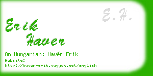 erik haver business card