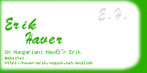 erik haver business card